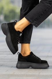 Pantofi Casual Dama din Piele Negri - NELAPantofi casual damaBigiottos Shoes