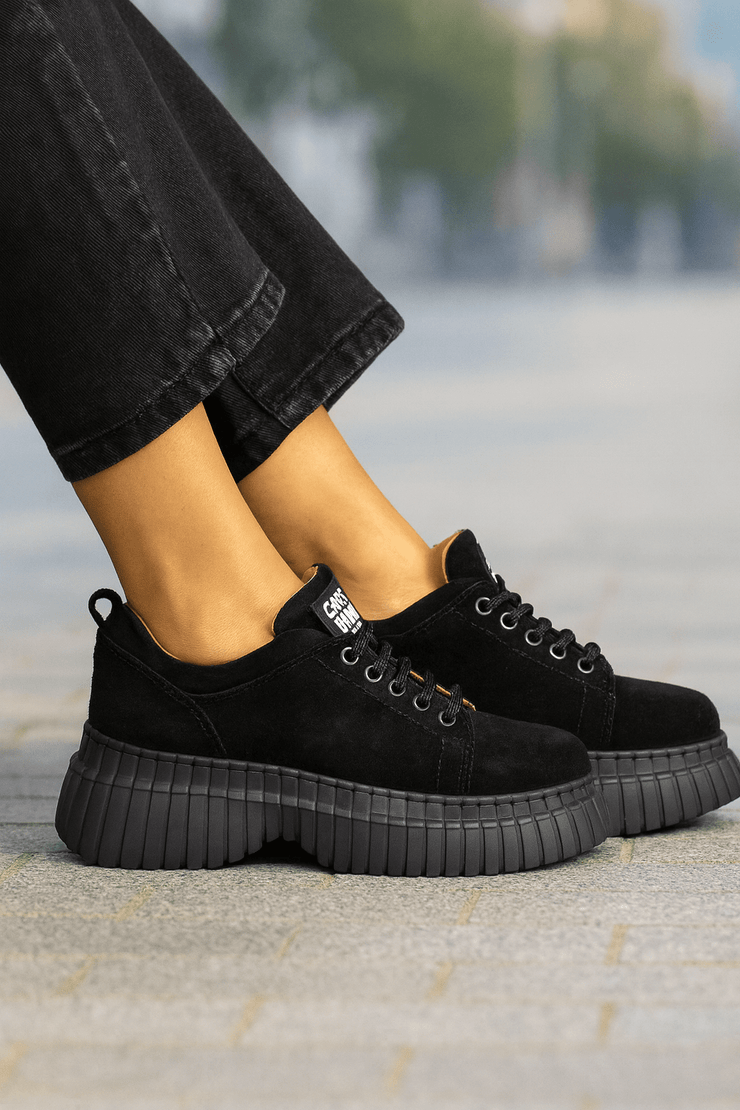 Pantofi Casual Dama din Piele Negri - NELAPantofi casual damaBigiottos Shoes