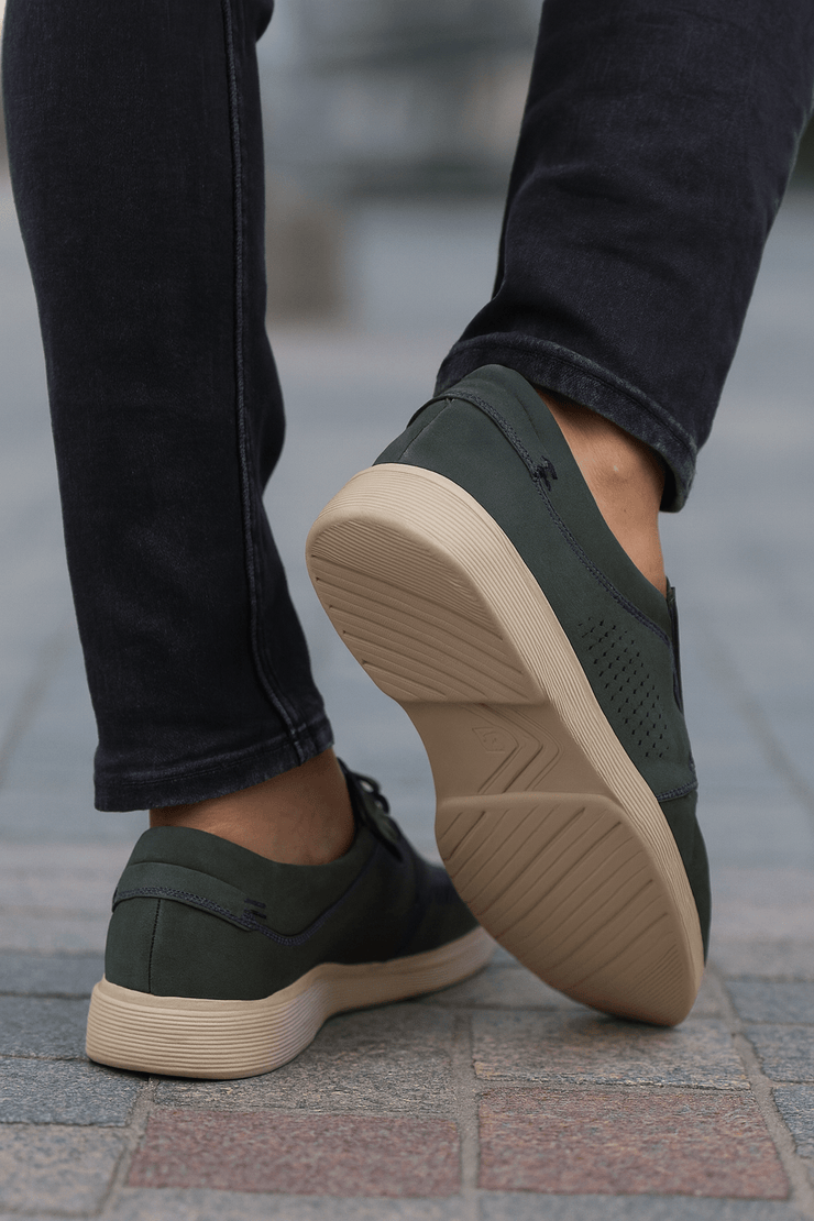 Pantofi Casual de Barbati din Piele Nubuk Gri - JAKPantofi casual barbatiBigiottos Shoes