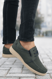 Pantofi Casual de Barbati din Piele Nubuk Gri - JAKPantofi casual barbatiBigiottos Shoes