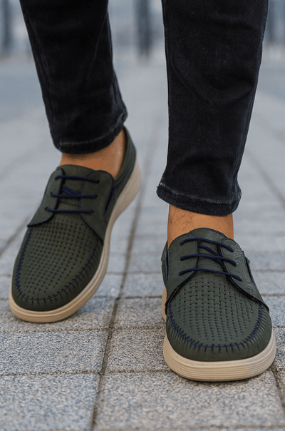 Pantofi Casual de Barbati din Piele Nubuk Gri - JAKPantofi casual barbatiBigiottos Shoes