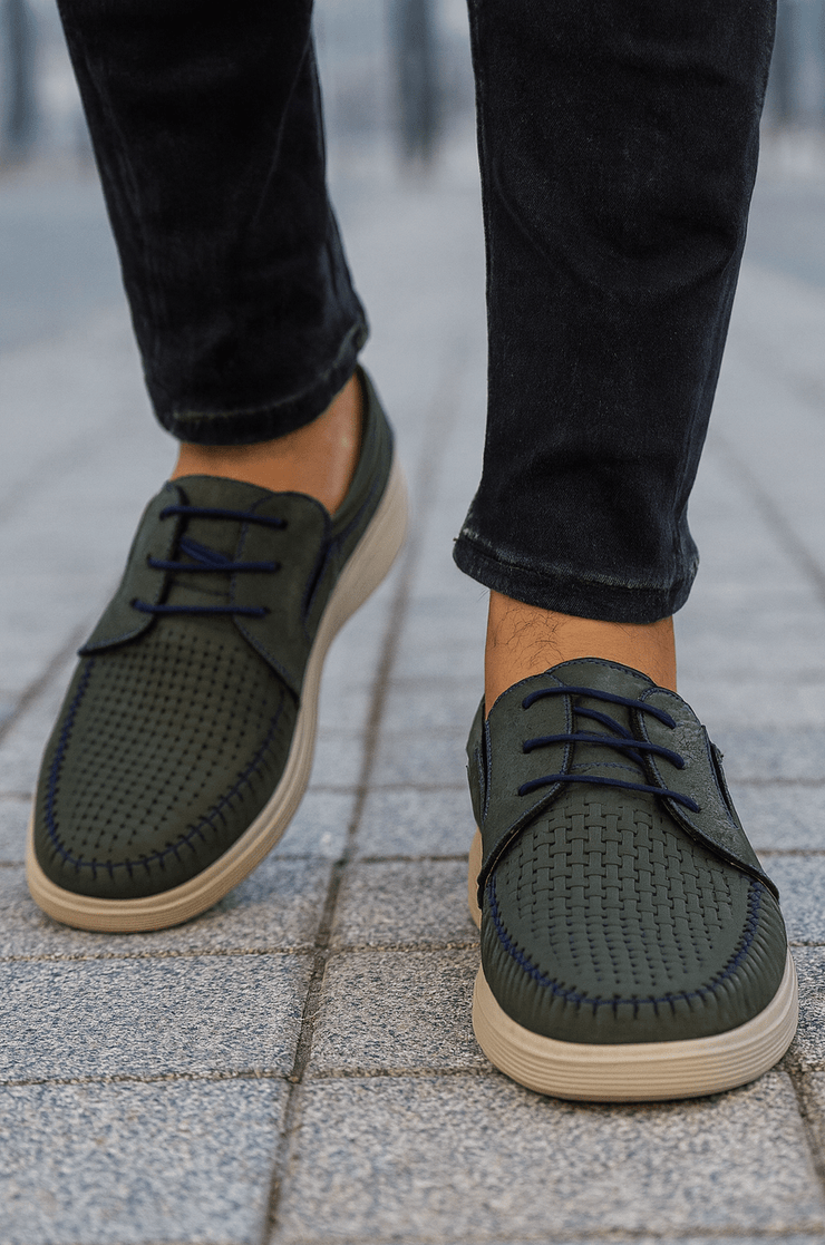 Pantofi Casual de Barbati din Piele Nubuk Gri - JAKPantofi casual barbatiBigiottos Shoes