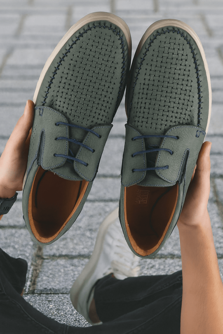 Pantofi Casual de Barbati din Piele Nubuk Gri - JAKPantofi casual barbatiBigiottos Shoes