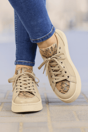 Pantofi Dama din Piele Bej cu Print - TOREPantofi casual damaBigiottos Shoes