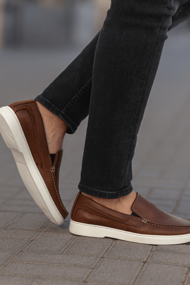 Pantofi de Barbati din Piele fara Siret Maro - KOLPantofi casual barbatiBigiottos Shoes