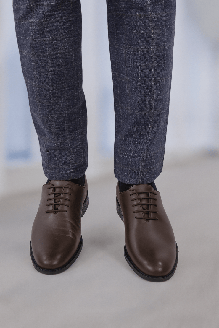 Pantofi Eleganti Barbati din Piele cu Siret Maro - PETERPantofi barbatiBigiottos Shoes