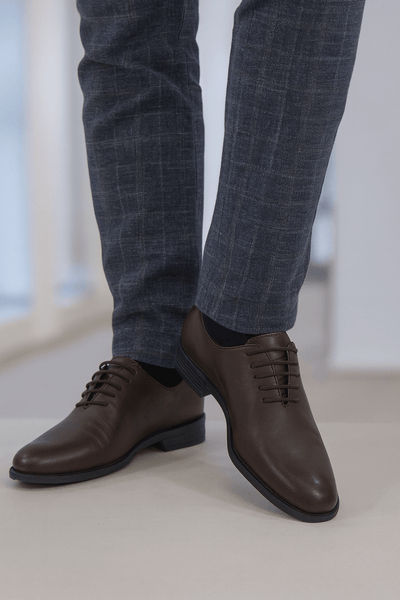 Pantofi Eleganti Barbati din Piele cu Siret Maro - PETERPantofi barbatiBigiottos Shoes