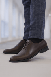 Pantofi Eleganti Barbati din Piele cu Siret Maro - PETERPantofi barbatiBigiottos Shoes