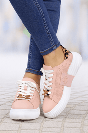 Pantofi Sport Dama din Piele Pudra cu Accesorii - PIAPantofi sport damaBigiottos Shoes