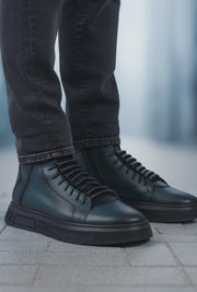 Ghete Casual Barbati din Piele Verde - PRIMO