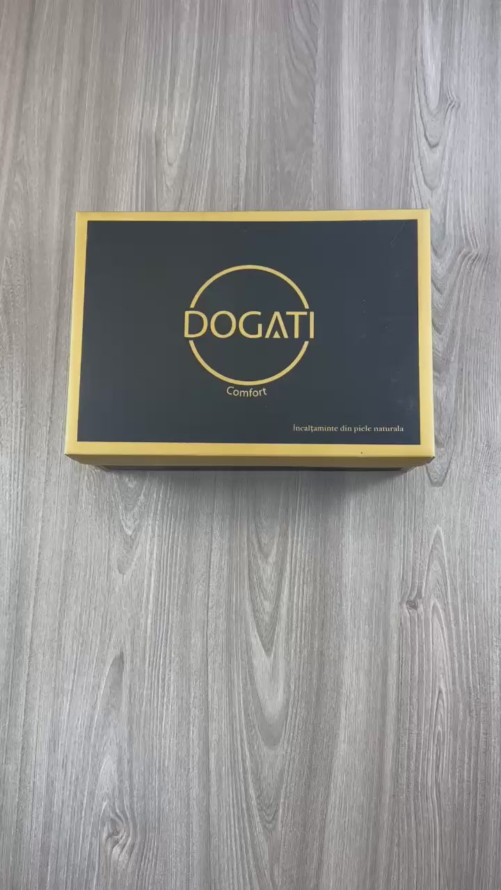 Pantofi Casual Dama din Piele cu Accesoriu  BEJ - ELINA