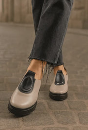 Pantofi Casual Dama din Piele Vizion cu Accesoriu - ELA