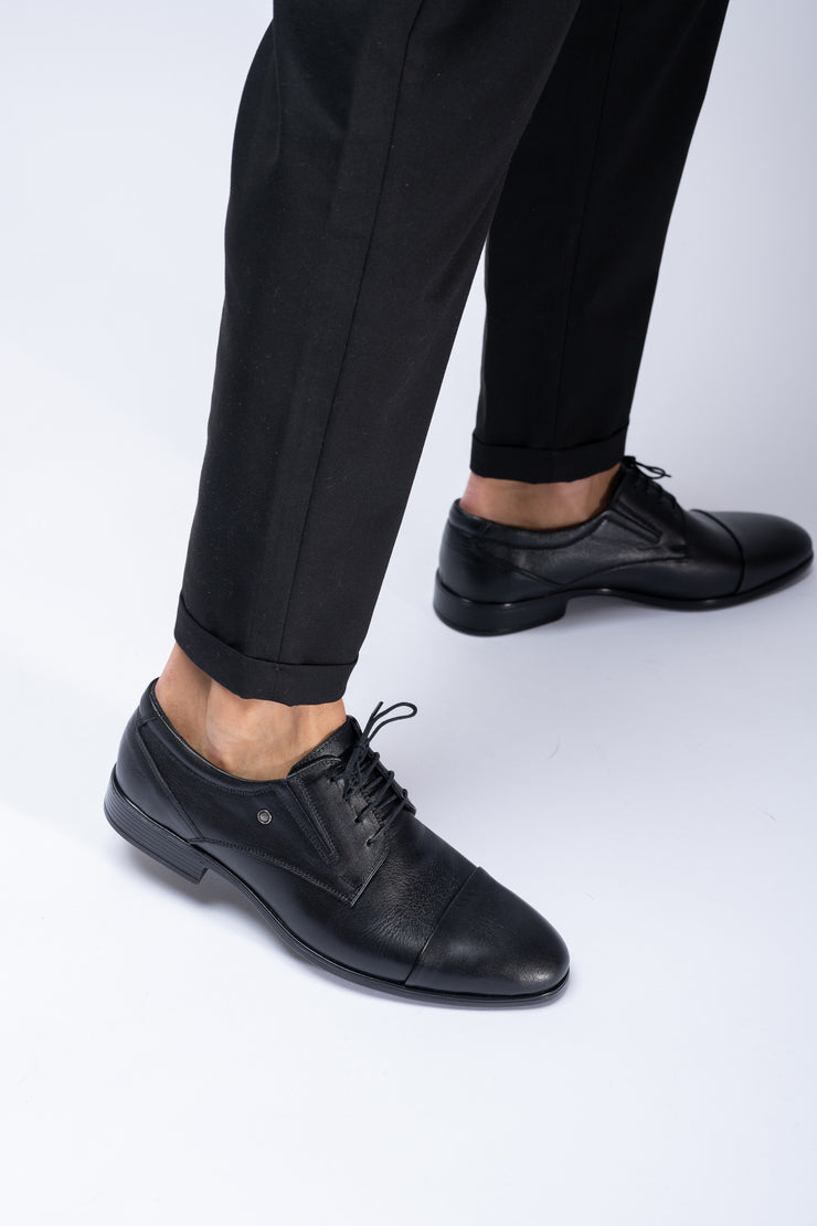 Pantofi eleganti barbati piele naturala neagra